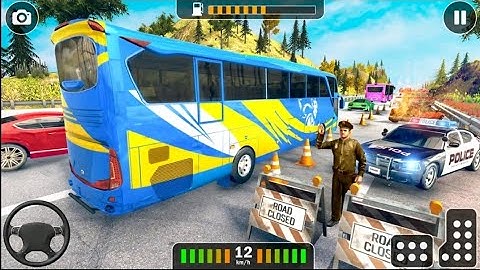 Bus Offroad Driving Simulator - Uphill Coach Transport Duty Drive -Android GamePlay #2