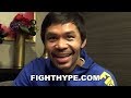 PACQUIAO REACTS TO "HEAVY" MAIDANA CALLING HIM OUT; EXPLAINS WHY NEVER FIGHTING ABOVE 147 AGAIN