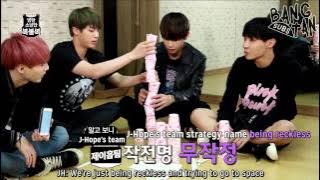 [ENG] 150608 [BTS in NAVER STAR CAST] BTS' Lucky Draw - EP 5 (Cup stacking)