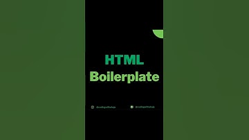 HTML Boilerplate || HTML5 || Frontend || Webdesigning || learn in Hindi
