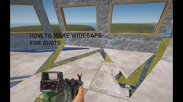 How to make Wide Gaps for any Rust idiot