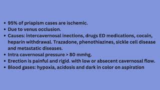Uro-Talks, Andrological emergencies, '' Priapism '' Definition, Types, Causes and management.