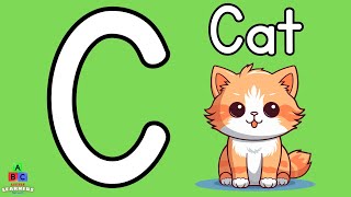 C is for Cat: Learning Letter C Alphabet and First Words - Cat, Cookie, Cup, Car - Learning ABC