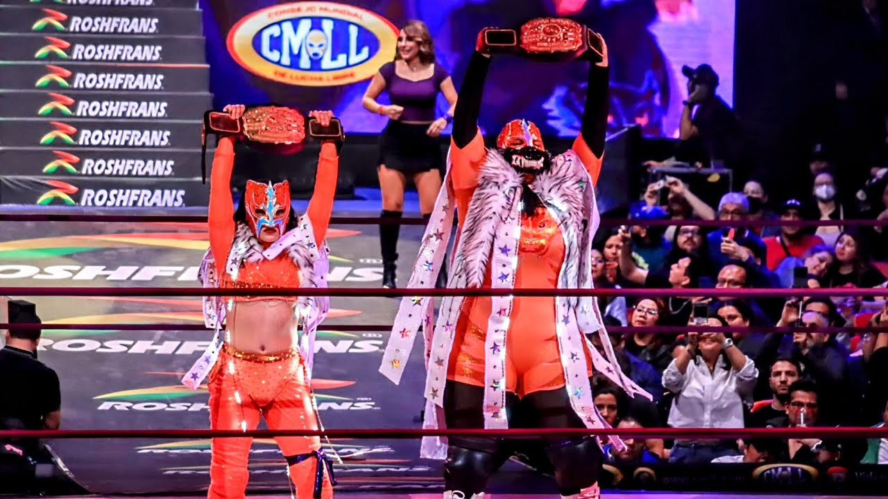 CMLL Kira y Skady vs Viva Van y Johnnie Robbie ARENA MEXICO - YouTube