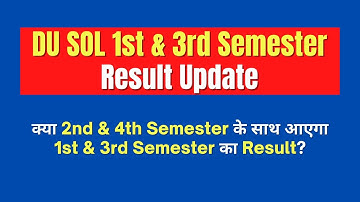 DU SOL 1st & 3rd Semester OBE Result Update 2021 | SOL Reporter.