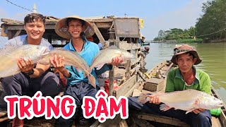 Cha Con Cậu Út  Trúng Mánh Lớn , Cá Dính Lưới Có Dây | #66TV #fishing
