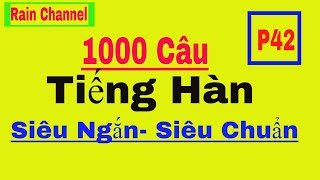 P42- 1000 Câu Tiếng Hàn Siêu Ngắn Thông Dụng - Học Từ Vựng Tiếng Hàn Quốc-Online-Tiếng Hàn Giao Tiếp