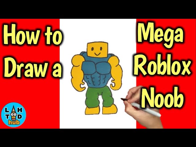 Como DESENHAR o NOOB do ROBLOX (PASSO A PASSO)