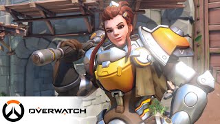 Overwatch - Brigitte Gameplay @ Eichenwalde (4K 60 FPS / NO HUD)
