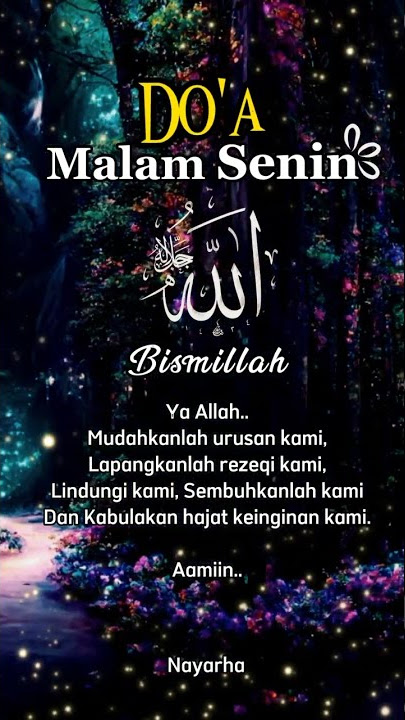 Doa malam senin