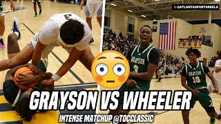 Nationally Ranked Grayson Hs Vs Wheeler Hs Got Intense I Toc Basketball Highlights