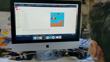 ゲンタ君小学6年生。p5.jsで昔のsuper marioを作りました!