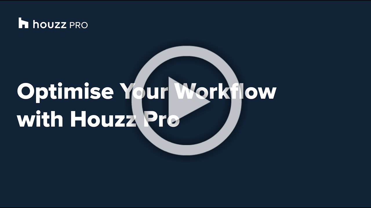 Optimise Your Workflow with Houzz Pro - YouTube