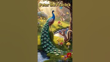 Peter the Peacock | AI Animation short video #aianimation  #animalsshorts #peacock |