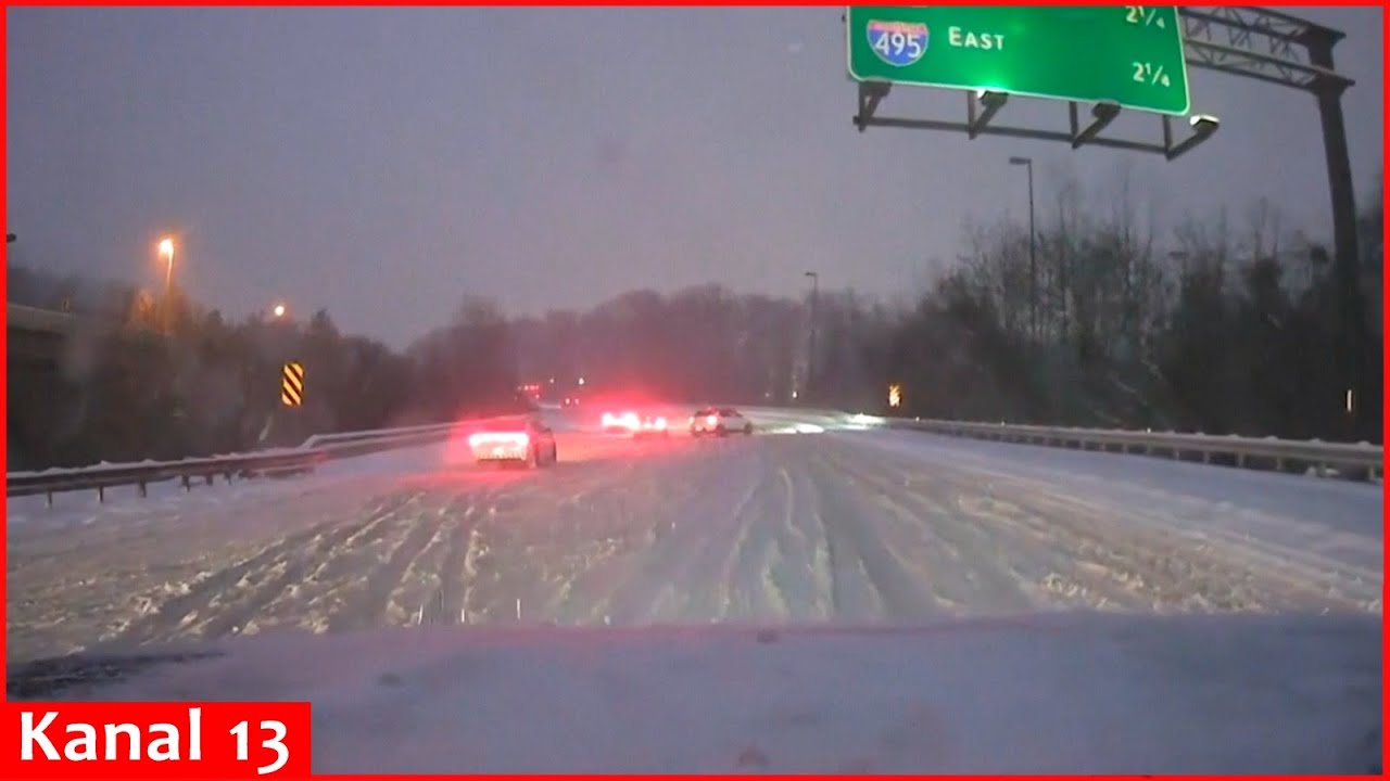 Slippery travel conditions in Maryland as major winter storm hits swath of U.S.