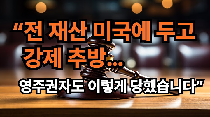 “전 재산 미국에 두고 강제 추방… 영주권자도 이렇게 당했습니다”