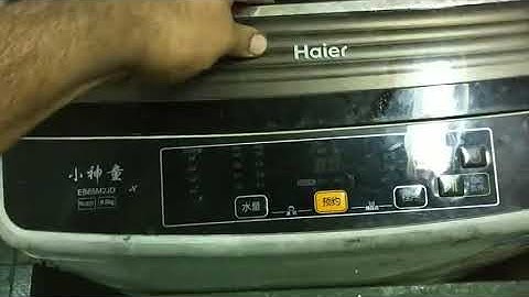 Haier Washing machine problem