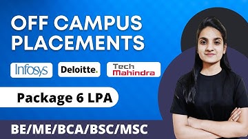 Infosys, Deloitte & Tech Mahindra Off Campus Drive: Freshers Eligible For Biggest Hiring Drive