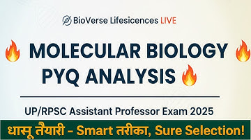 MOLECULAR BIOLOGY PYQs Part 1 with Theory Discussion | UP/RPSC Assistant Professor 2025