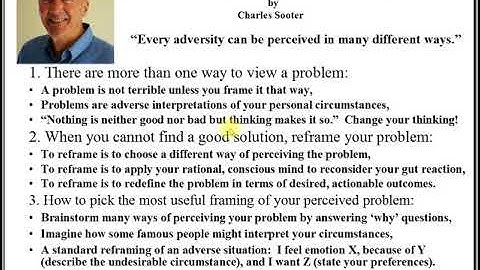 Reframing for Problem Solving