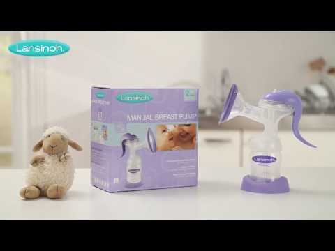 Lansinoh Manual Breast Pump - How to Use the Breastpump for Breastfeeding Mums tutorial