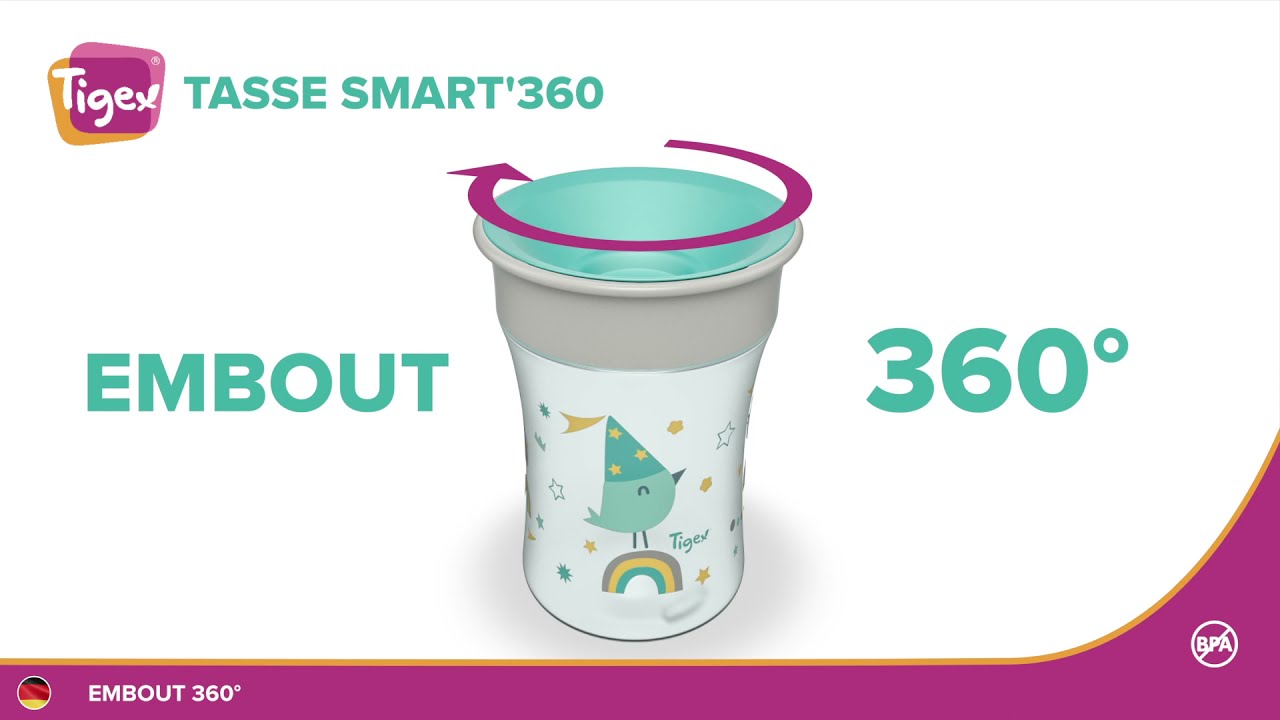 Tasse anti-fuite Smart'360 Tigex 