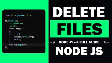 Node.js How Delete Files for Beginners: A Step-by-Step Full Guide - ZZZ CODE  @zzzcode
