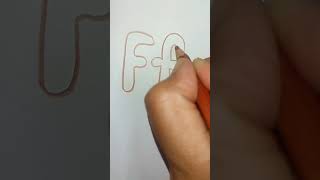 Details Bubble letters F & f | calligraphy fonts @PaintTheFont  #shorts #ytshorts #bubble #viral Guide