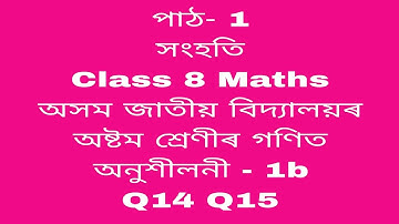 assam jatiya bidyalay class 8 maths chapter 1b 14,15/jatiya bidyalay class 8 maths 1 b/maths class 8