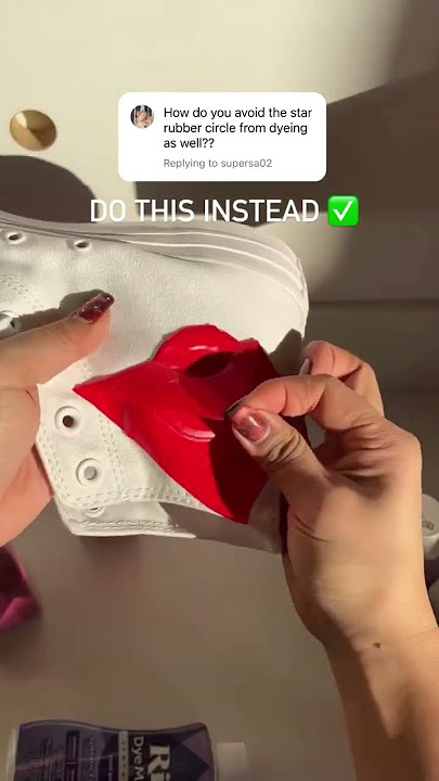 Cara Melapisi dan Mewarnai Converse #diy #celanapendek #tipsfashion #sepatukets