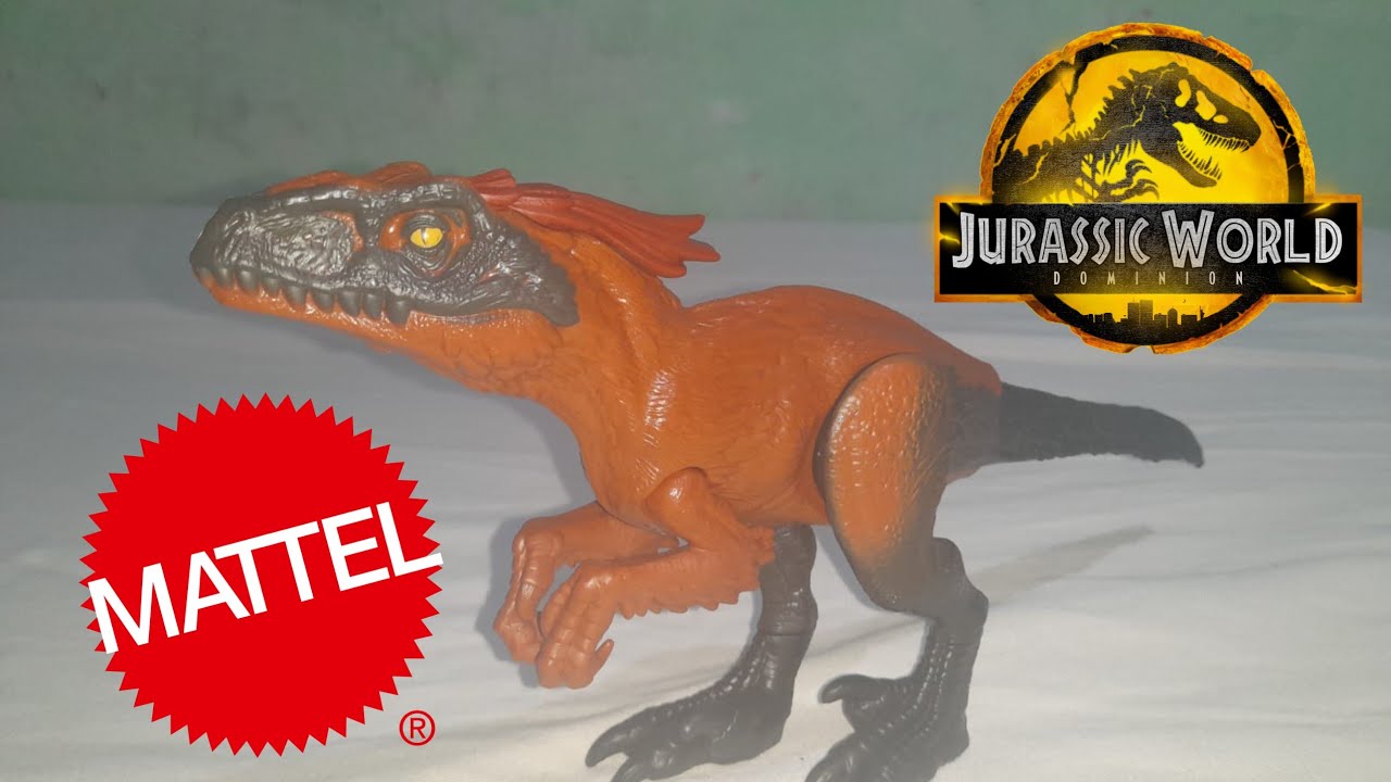 unboxing e review do pyroraptor da mattel figura básica - YouTube