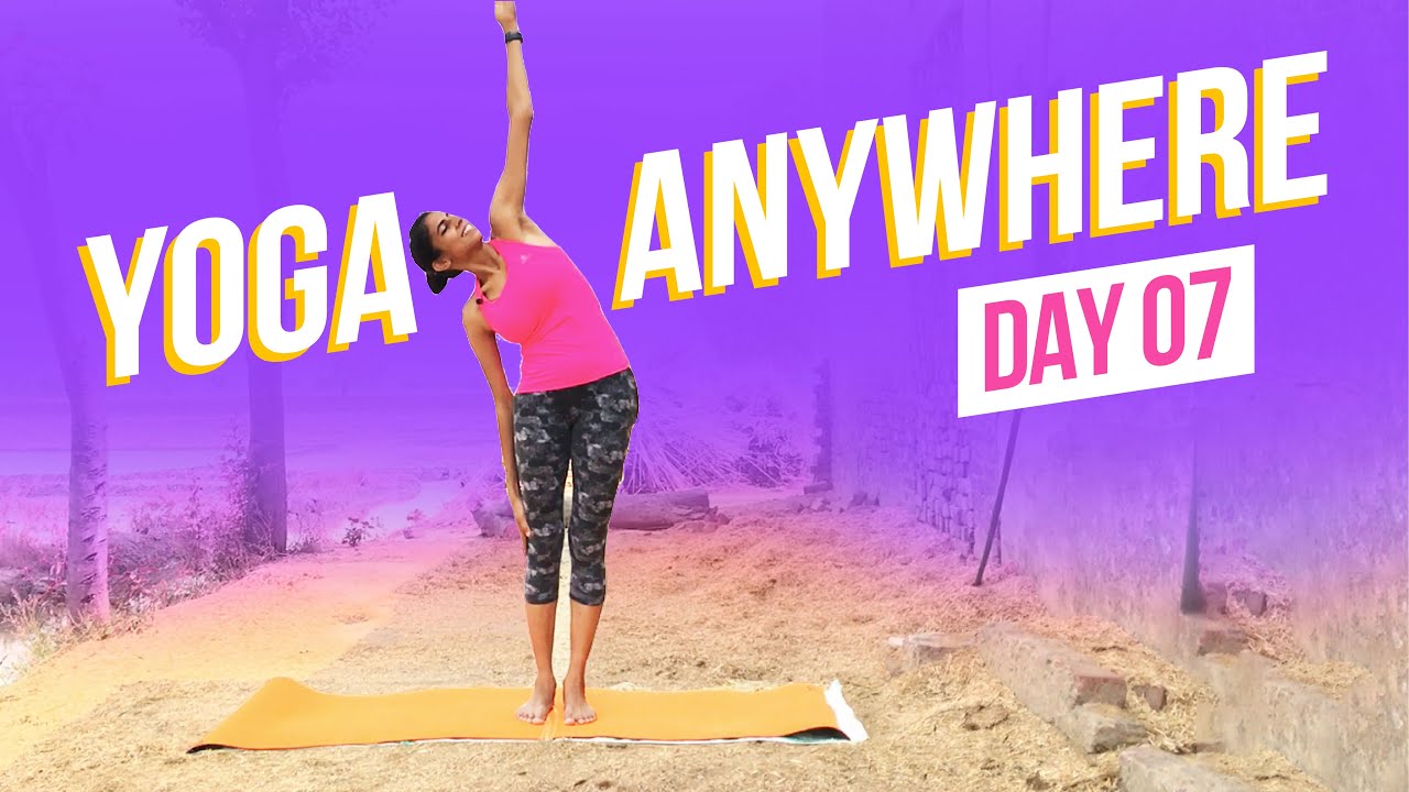 Day 7 - Quick Full Body Yoga - 7 Day Yoga Anywhere Challenge - 12 min ...