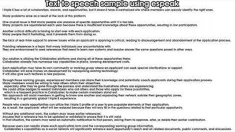 TtS espeak - Testing free Text to Speech engines on Ubuntu GNU/Linux