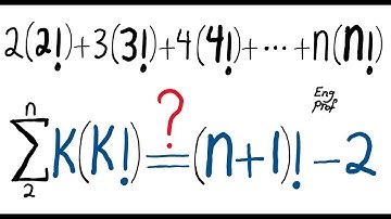 Direct Proof Example: Sum of K(K!) for integers 2 to n