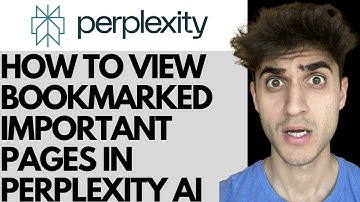 How to view Bookmarked important pages in Perplexity AI