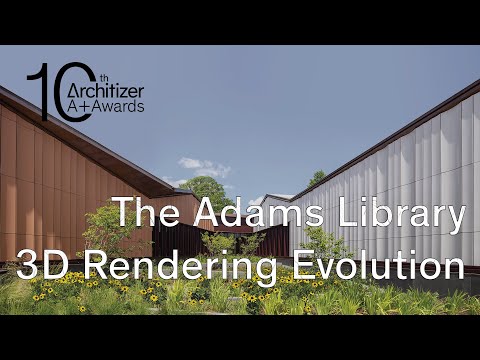 Watch the Evolution of 3D Renderings for the Adams Street Branch Library by NADAAA