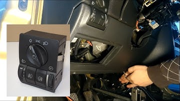 Opel Corsa C light switch removal