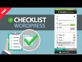 Checklist WordPress chrome extension