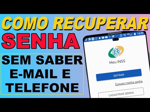 MEU INSS recuperar senha sem saber o e-mail e celular cadastrado