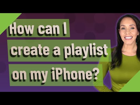 How can I create a playlist on my iPhone?