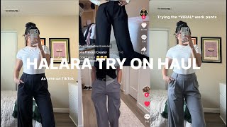 HALARA TRY ON HAUL + REVIEW! *viral TikTok work pants*