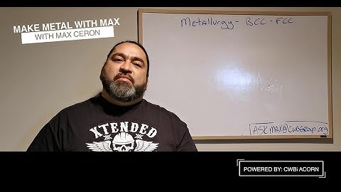 Make Metal with Max - Metallurgy Part 4: BCC and FCC
