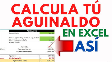 Calcula el Aguinaldo 2025 en Excel, Rápido y sencillo ejemplos prácticos 📌