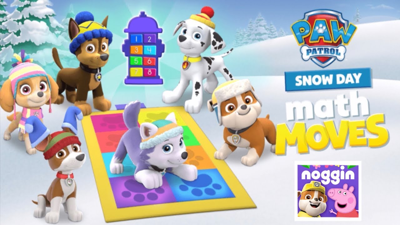 Noggin Kids Game (Paw Patrol Snow Day Math Moves) - YouTube