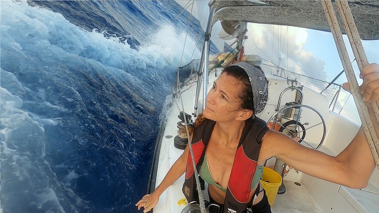 A VERY ROUGH and WET SAIL in the OPEN SEA