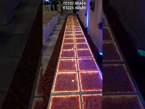 Glass Floor Entry Pathway | Stage platform Wedding Marriage Reception Event Decoration India +91 81225 40589