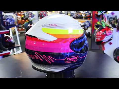 Shoei NXR Zork TC7 Helmet White Pink Blue YouTube