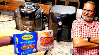 Air Fried Turkey Burger from Frozen | Butterball | Instant Pot Vortex | Ninja Foodi | Air Fryer