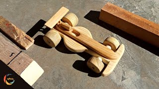 Formula 1 car making out of wood - DIY wooden car @crafteria1810