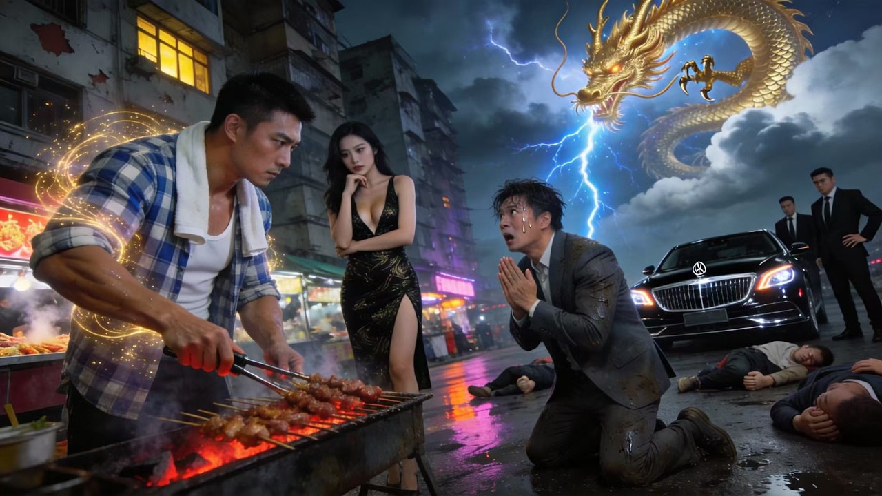 صاحب الشواء يُسقط عصابة بلكمة واحدة! حتى الأغنياء يركعون… هو ملك العالم السفلي!!